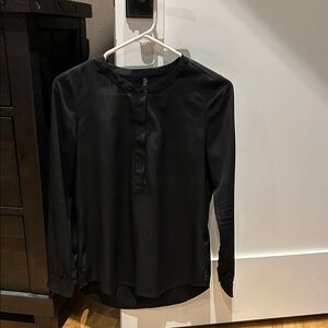 NYDJ Black Button-Up Blouse
